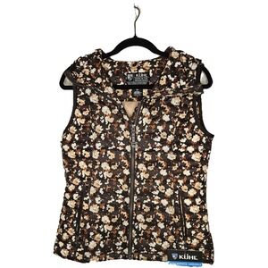 Kuhl Women's Spyfire Hooded Vest Autumn Floral Size S